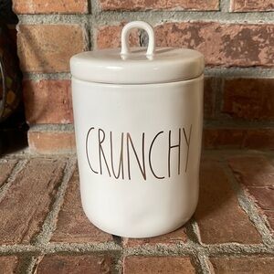 Rae Dunn Ceramic "Crunchy" Canister w/ Lid